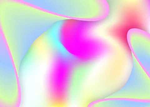 Liquid elements background with dynamic shapes and fluid. Stock Illustration