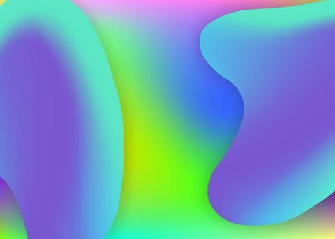 Liquid elements background with dynamic shapes and fluid. Stock Illustration