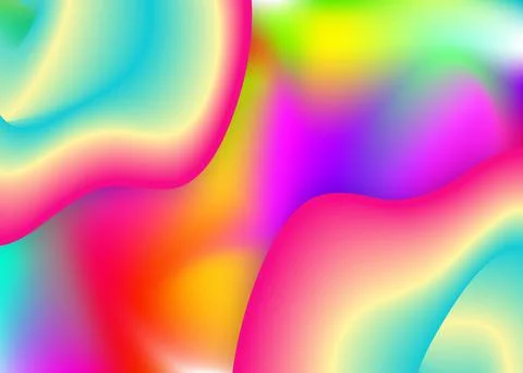 Liquid elements background with dynamic shapes and fluid. Stock Illustration