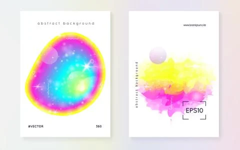 Liquid elements with shapes and fluid. Stock Illustration