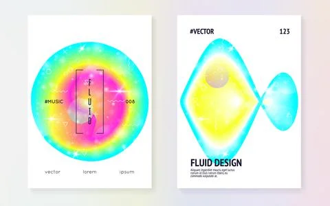Liquid elements with shapes and fluid. Stock Illustration