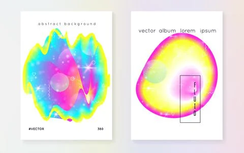 Liquid elements with shapes and fluid. Stock Illustration