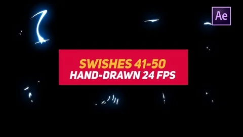 Liquid Elements Swishes 41-50 Stock After Effects