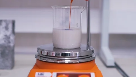 Liquid experiments in the lab Stock Footage 112152966