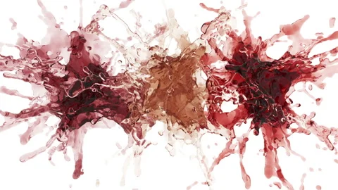 Liquid explosions Stock Footage 104693989