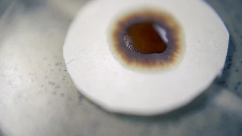 The liquid on the filter Stock Footage 85960231