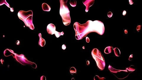 Liquid flow crystal red Stock Illustration