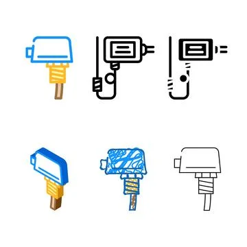 Liquid flow minimal switch color icon vector Stock Illustration