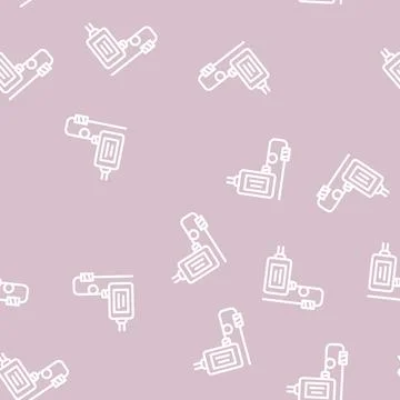 Liquid flow switch line vector seamless pattern Illustrazione stock