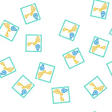 Liquid flow switch mechanism vector seamless pattern Illustrazione stock