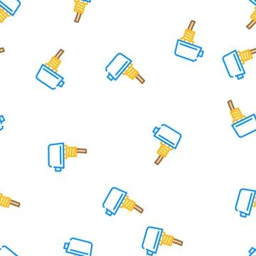 Liquid flow switch vector seamless pattern Illustrazione stock