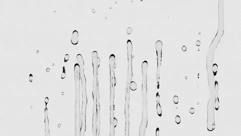 Liquid flows and moves, merges and turns into splashes Stock Footage 281022383