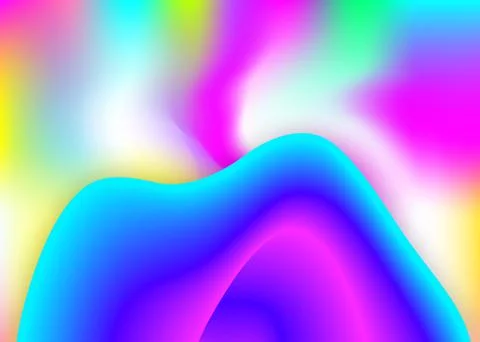 Liquid fluid background with dynamic elements and shapes. Stock Illustration