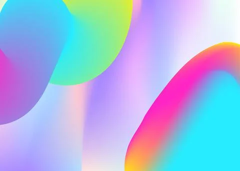 Liquid fluid background with dynamic elements and shapes. Stock Illustration