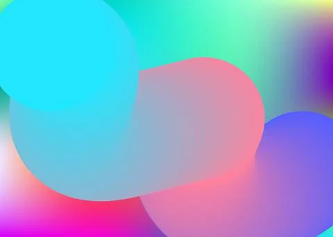 Liquid fluid background with dynamic elements and shapes. Stock Illustration