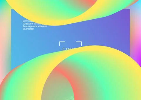 Liquid fluid with dynamic elements and shapes. Landing page. Stock Illustration