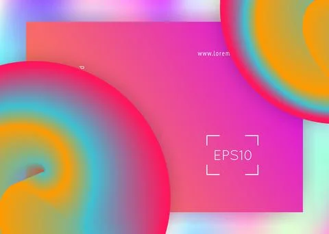Liquid fluid with dynamic elements and shapes. Landing page. 스톡 일러스트