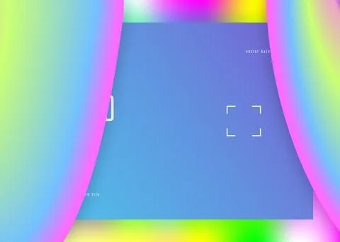 Liquid fluid with dynamic elements and shapes. Landing page. Illustrazione stock