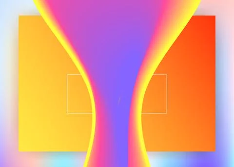 Liquid fluid with dynamic elements and shapes. Landing page. Stockillustratie