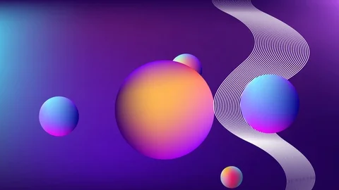 Liquid fluid floating drops  Stock Footage 119854822