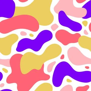 Liquid forms seamless background. Fluid elements repeating wallpaper. Organic 스톡 일러스트