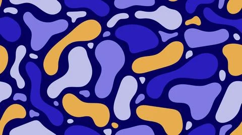 Liquid forms seamless background. Fluid elements repeating wallpaper. Organic Stockillustratie