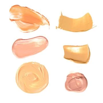 Liquid foundation isolated on white background Stock Photos