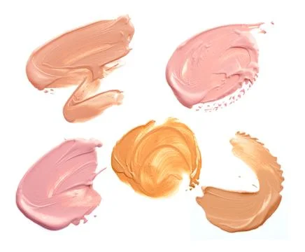 Liquid foundation isolated on white background Stock Photos