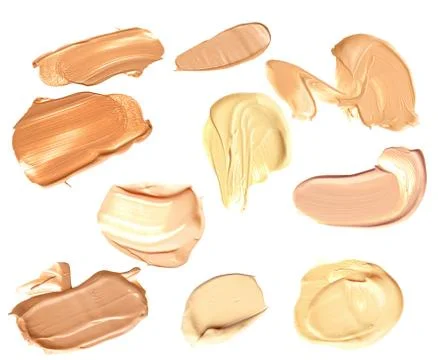 Liquid foundation isolated on white background Stock Photos