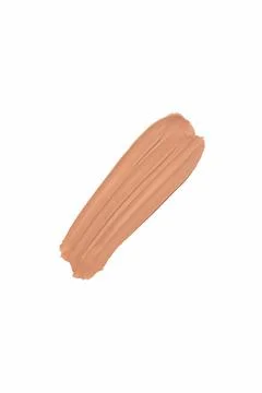 Liquid foundation smudge on white background. Beauty skincare texture swipe s Stock Photos
