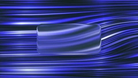Liquid Glass Blue Flow Background Animation Stock Footage 311716760