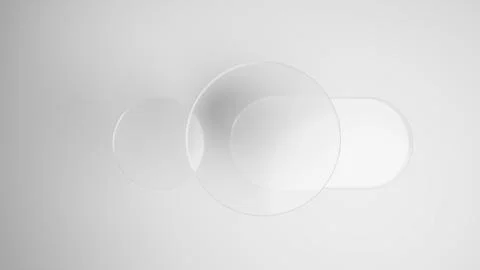 Liquid glass elements providing a minimalist and transparent abstract background Stock Illustration