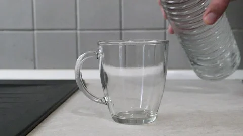 Liquid in glass. Stock Footage 144012583