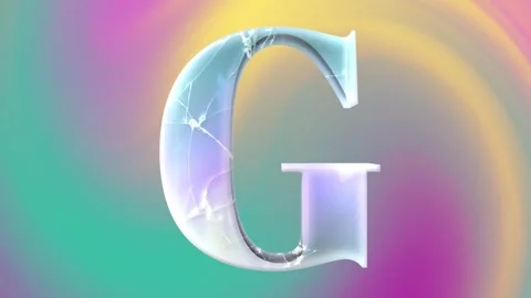 Liquid Glass Frozen – Cracked Ice Alphabet, Numbers &amp; Symbols Pack Stock After Effects
