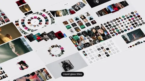 Liquid Glass Loops Bundle Modèle After Effects