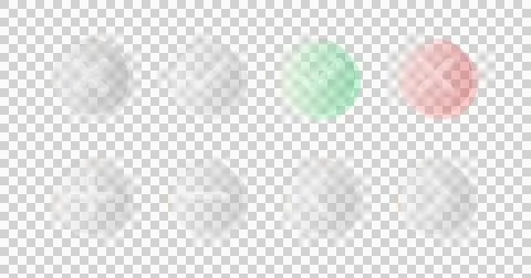 Liquid glass ui elements for modern design system Stockillustratie