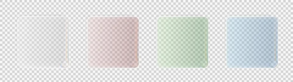 Liquid glass ui elements for modern design system kit 库存插图