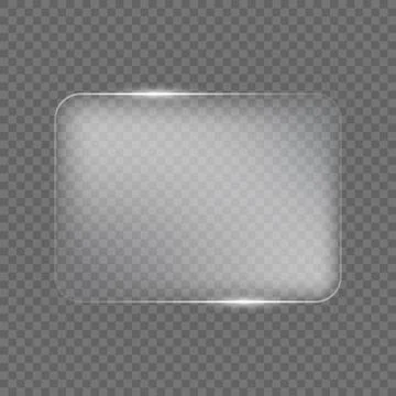 Liquid glass vector frame in glassmorphism style. Rectangular glass vector .. イラスト素材