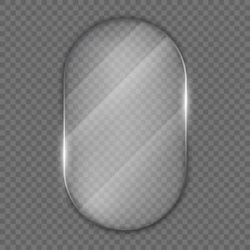 Liquid glass vector frame in glassmorphism style. Rectangular glass vector .. Illustrazione stock