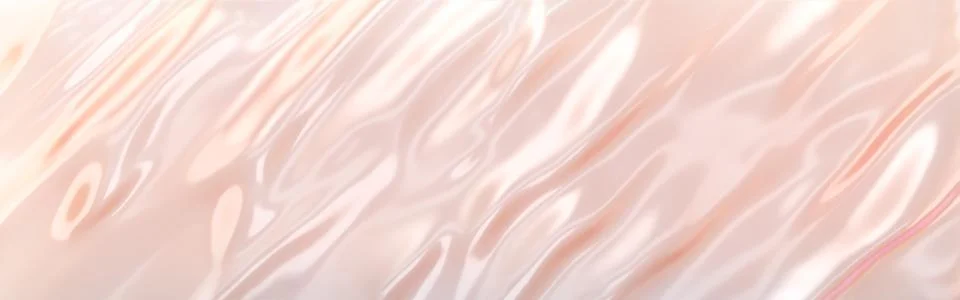 Liquid glossy subtle pink background, cosmetic cream texture, 3d illustration Stock Illustration