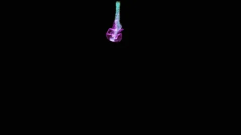Liquid glowing multicolor neon dust. Fluid animation. Stock Footage 218276800
