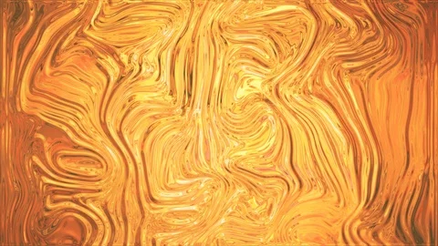 Liquid gold flow with  burning cinematic view Stock Footage 101347577