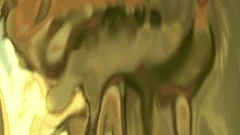 Waves on the surface of liquid gold. Ani, Stock Video