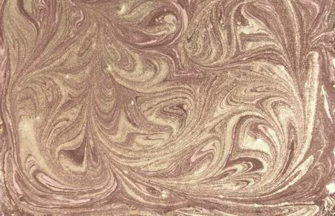 Liquid gold marbled pattern. Beige background Stock Photos