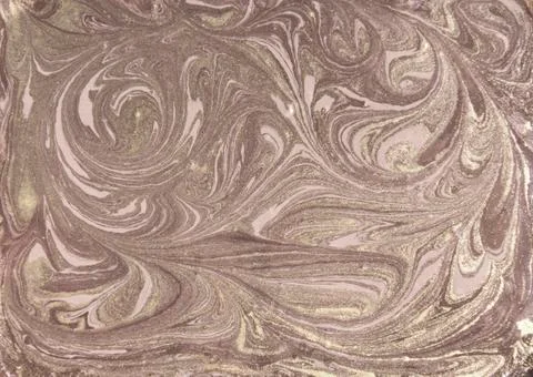 Liquid gold marbled pattern. Beige background Stock Photos