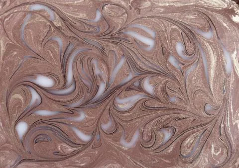 Liquid gold marbled pattern. Beige background Stock Photos