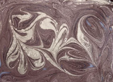 Liquid gold marbled pattern. Beige background Stock Photos