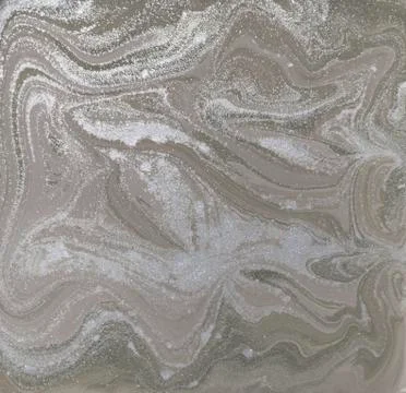 Liquid gold marbled pattern. Pale beige background Stock Illustration