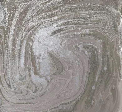 Liquid gold marbled pattern. Pale beige background イラスト素材