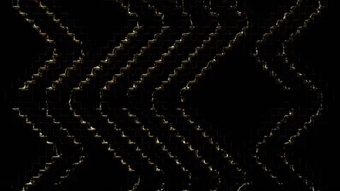 Liquid gold on metal cubes background pack pt.2 Stock Footage 132755904